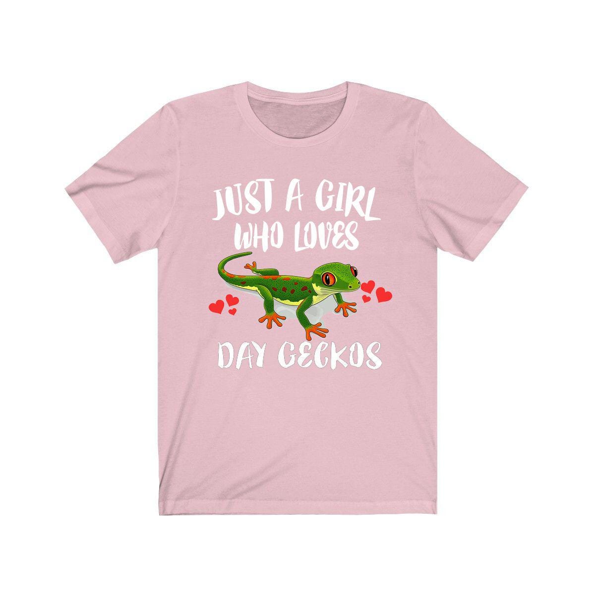 Just A Girl Who Loves Day Geckos Lizards Shirt, Gecko Lover Shirt, Pet Gecko Gift, Lizard Shirt, Adult Kids Animal T-Shirt Image 4