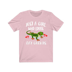 Just A Girl Who Loves Day Geckos Lizards Shirt - day gecko print design