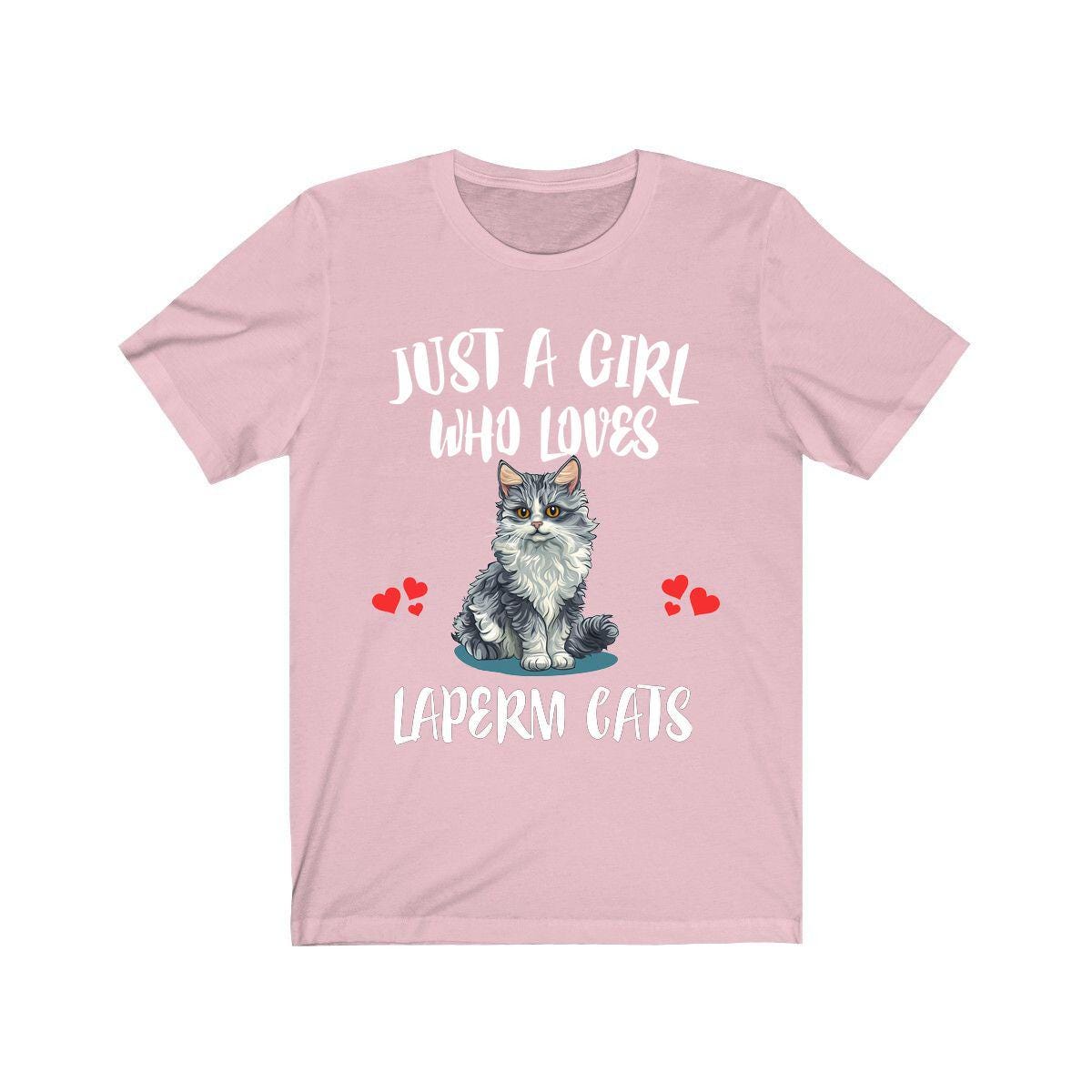 Just A Girl Who Loves Laperm Cats Shirt, Laperm Cat Lover Shirt, Cat Shirt, Cat Lover Gift, Animal Shirt Image 4