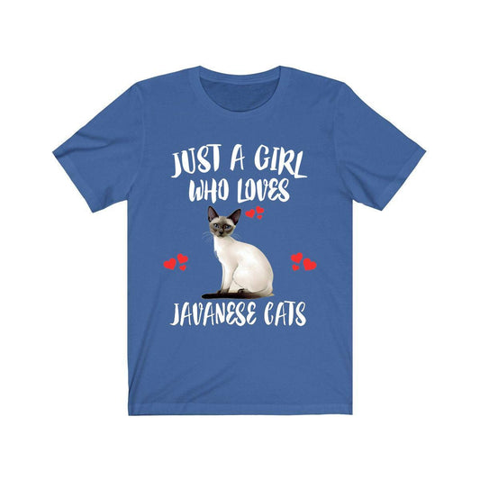 Just A Girl Who Loves Javanese Cats Shirt - Javanese cat print design