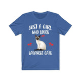 Just A Girl Who Loves Javanese Cats Shirt, Javanese Cat Cat Lover Shirt, Cat Shirt, Cat Lover Gift, Animal Shirt Image 1