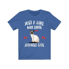 Just A Girl Who Loves Javanese Cats Shirt - Javanese cat print design