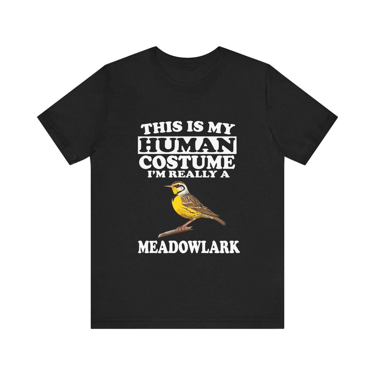 This Is My Human Costume I'm Really A Meadowlark Bird Shirt, Meadowlark Lover Shirt, Birding Shirt, Bird Funny Gift, Animal Shirt Image 1