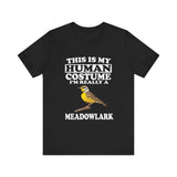 This Is My Human Costume I'm Really A Meadowlark Bird Shirt, Meadowlark Lover Shirt, Birding Shirt, Bird Funny Gift, Animal Shirt Image 1