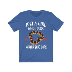 Just A Girl Who Loves Kenyan Sand Boas Shirt - Kenyan sand boa print design