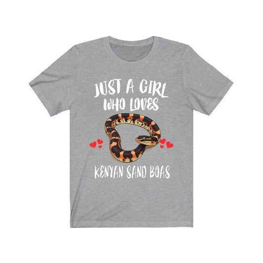 Just A Girl Who Loves Kenyan Sand Boas Snakes Shirt, Boa Lover Shirt, Boa Shirt, Snake Lover Gift, Animal Shirt Image 1