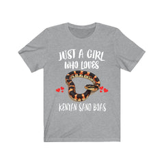 Just A Girl Who Loves Kenyan Sand Boas Shirt - Kenyan sand boa print design