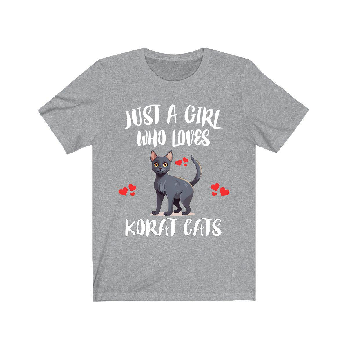 Just A Girl Who Loves Korat Cats Shirt, Korat Cat Lover Shirt, Cat Shirt, Cat Lover Gift, Animal Shirt Image 1