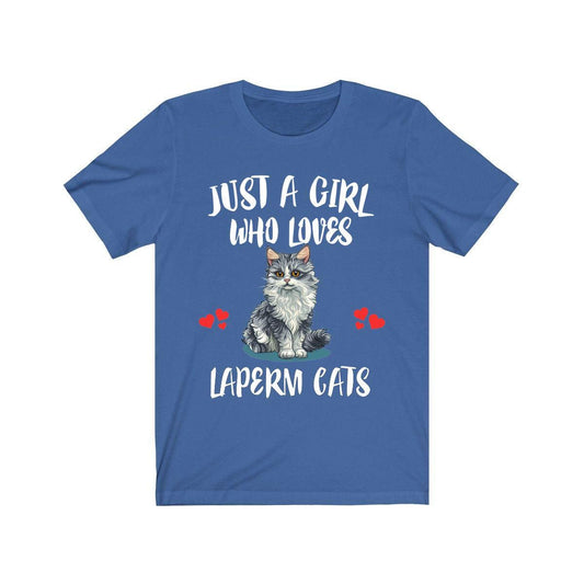 Just A Girl Who Loves LaPerm Cats Shirt - LaPerm cat print design