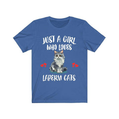 Just A Girl Who Loves LaPerm Cats Shirt - LaPerm cat print design