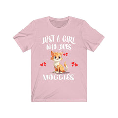 Just A Girl Who Loves Moggies Cats Shirt - moggy cat print design