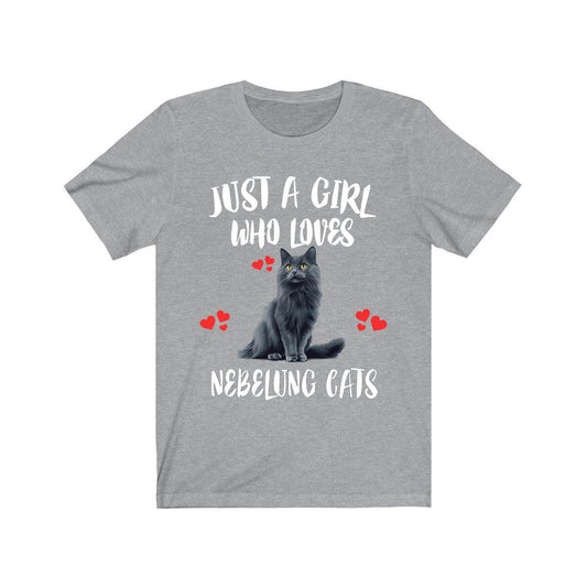 Just A Girl Who Loves Nebelung Cats Shirt - Nebelung cat print design