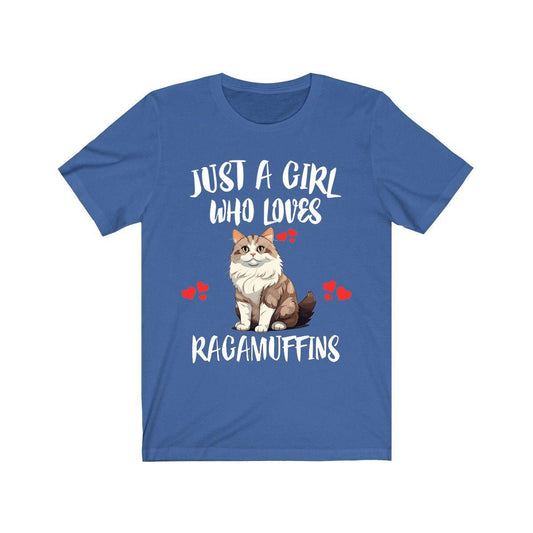Ragamuffin Cat T-Shirt for Girls - ragamuffin cat print design