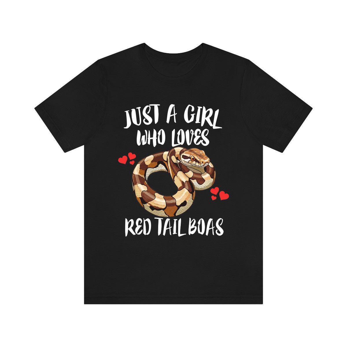 Just A Girl Who Loves Red Tail Boas Snakes Shirt, Boa Lover Shirt Image 1