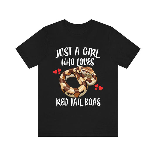 Red Tail Boa T-Shirt for Girls - red tail boa print design