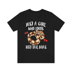 Red Tail Boa T-Shirt for Girls - red tail boa print design