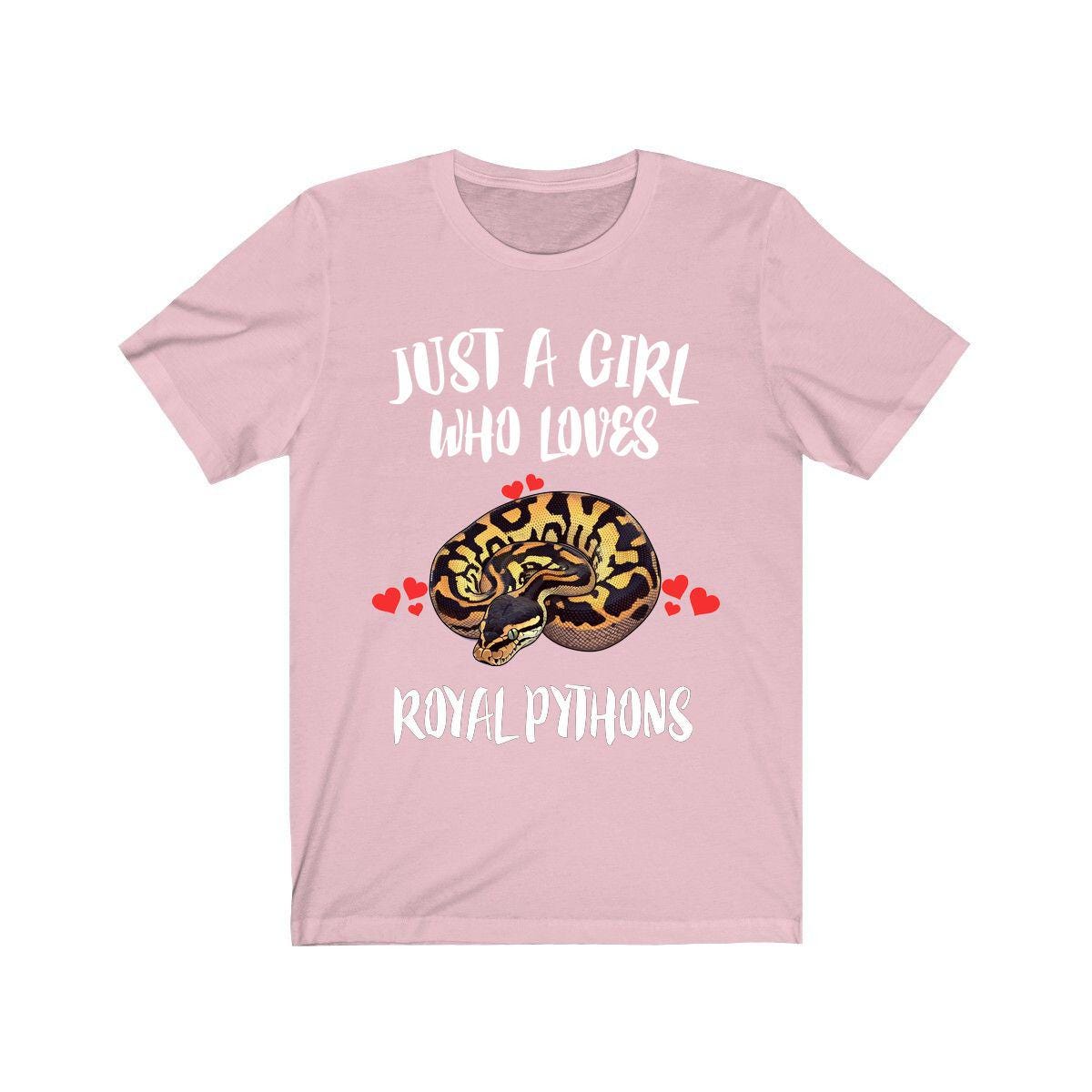 Just A Girl Who Loves Royal Pythons Snakes Shirt, Python Lover Gift Image 4