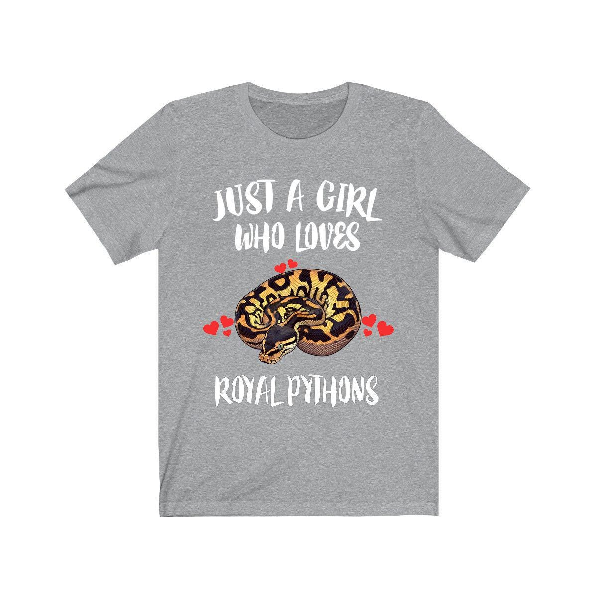 Just A Girl Who Loves Royal Pythons Snakes Shirt, Python Lover Gift Image 3