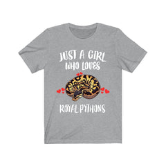Royal Python T-Shirt for Girls - royal python print design