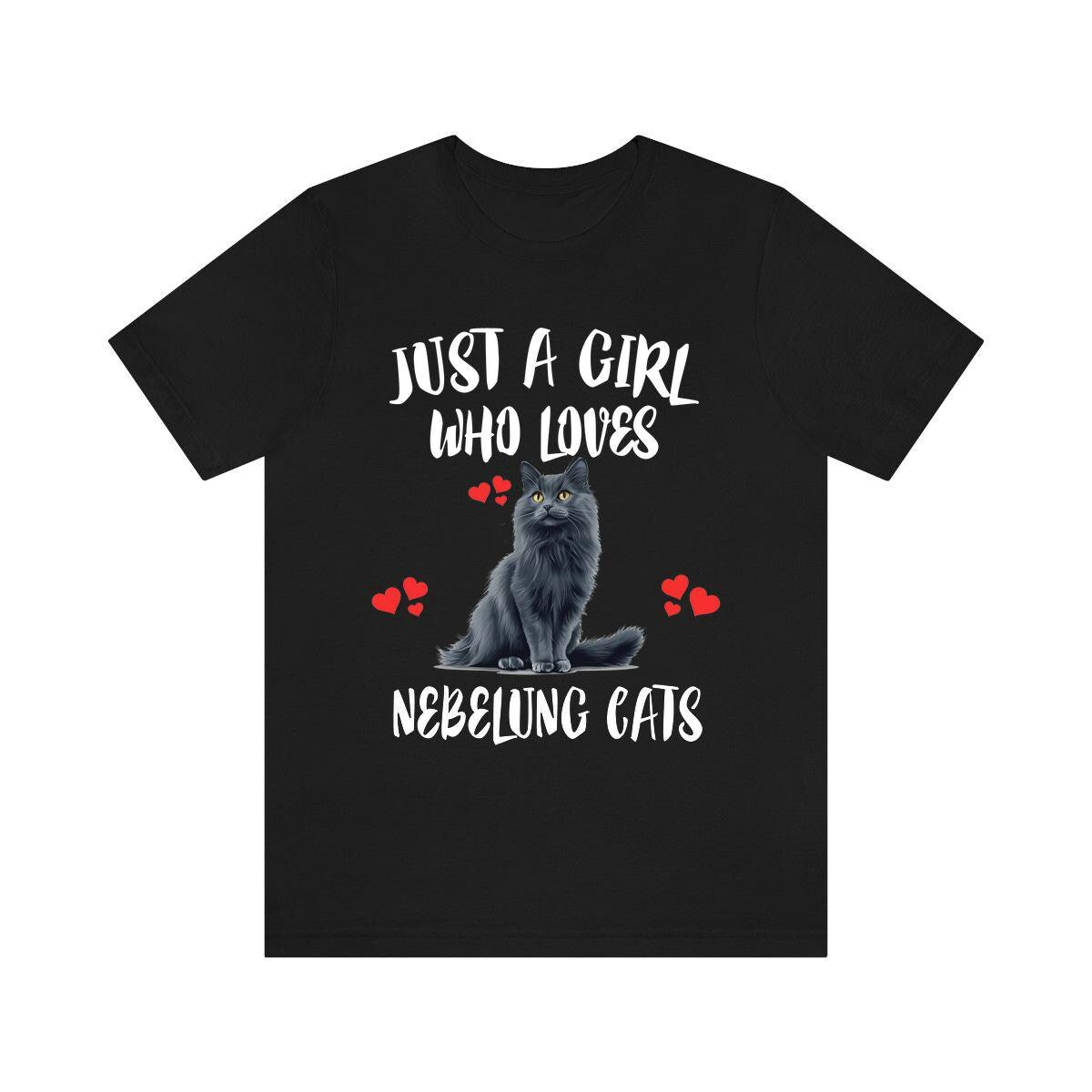 Just A Girl Who Loves Nebelung Cats Shirt, Nebelung Cat Lover Shirt Image 2