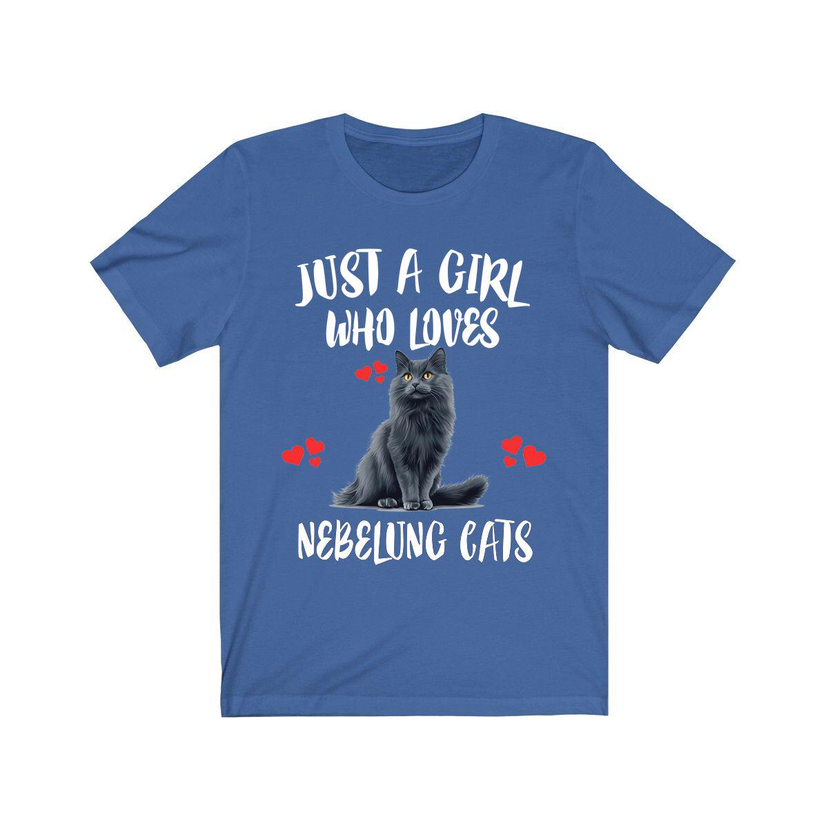 Just A Girl Who Loves Nebelung Cats Shirt, Nebelung Cat Lover Shirt Image 3