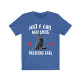 Just A Girl Who Loves Nebelung Cats Shirt, Nebelung Cat Lover Shirt Image 3