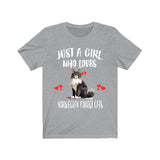 Just A Girl Who Loves Norwegian Forest Cats Shirt, Norwegian Cat Lover Shirt Image 1