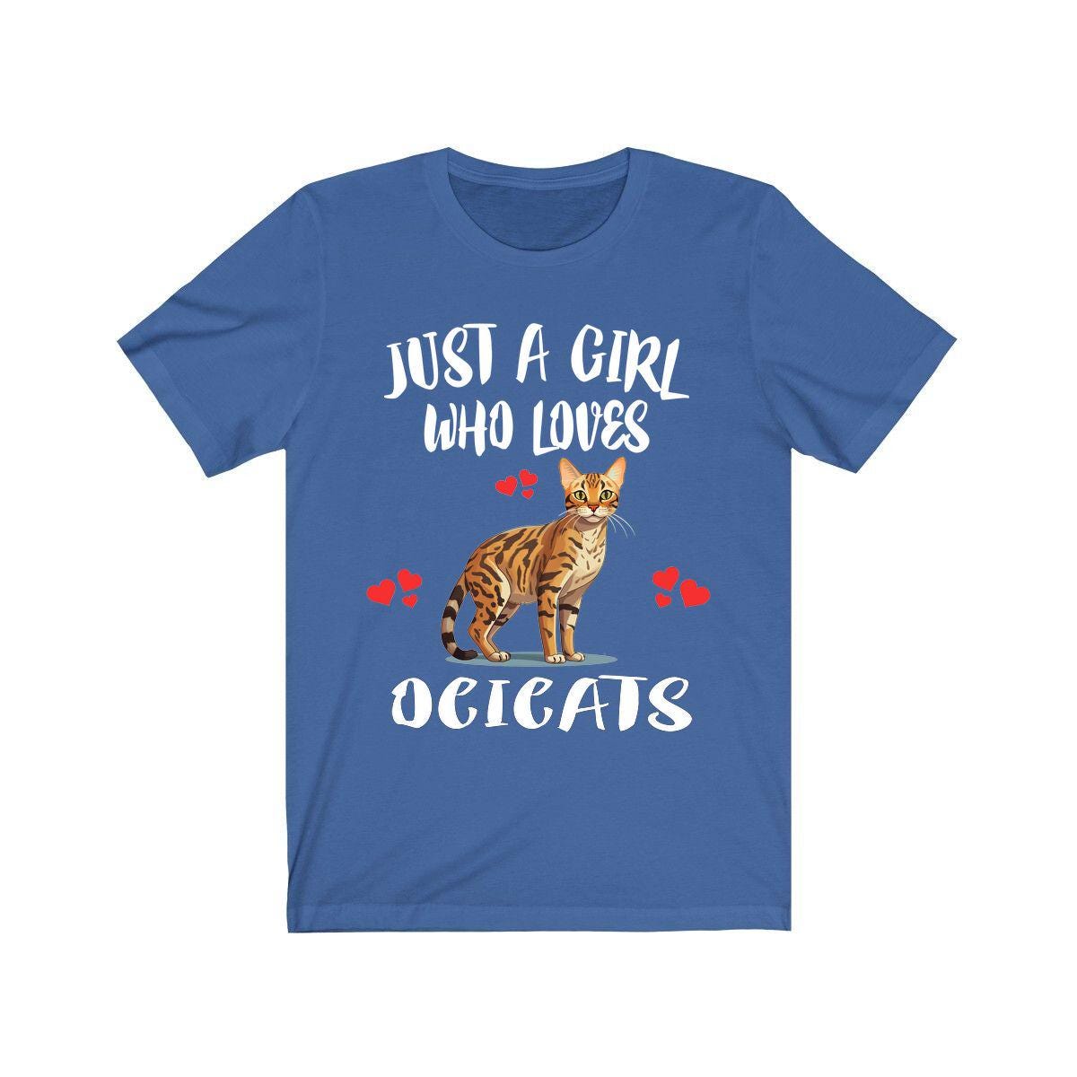 Just A Girl Who Loves Ocicats Cats Shirt, Ocicat Cat Lover Shirt Image 2