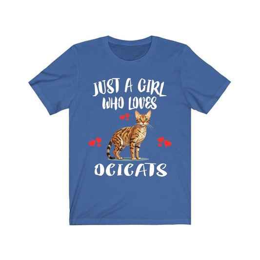 Just A Girl Who Loves Ocicats Shirt - Ocicat print design