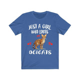 Just A Girl Who Loves Ocicats Cats Shirt, Ocicat Cat Lover Shirt Image 2