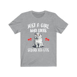 Just A Girl Who Loves Selkirk Rex Cats T-Shirt Cat Lover Gift Image 3