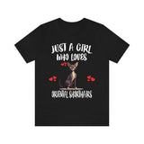 Just A Girl Who Loves Oriental Shorthairs Cats T-Shirt Cat Lover Gift Image 2