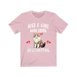 Just A Girl Who Loves Ragamuffins Cats T-Shirt Cat Lover Gift Image 4