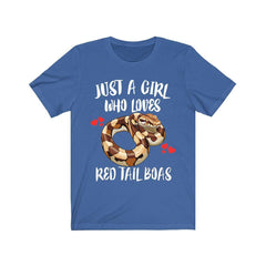 Red Tail Boa T-Shirt for Girls - red tail boa print design