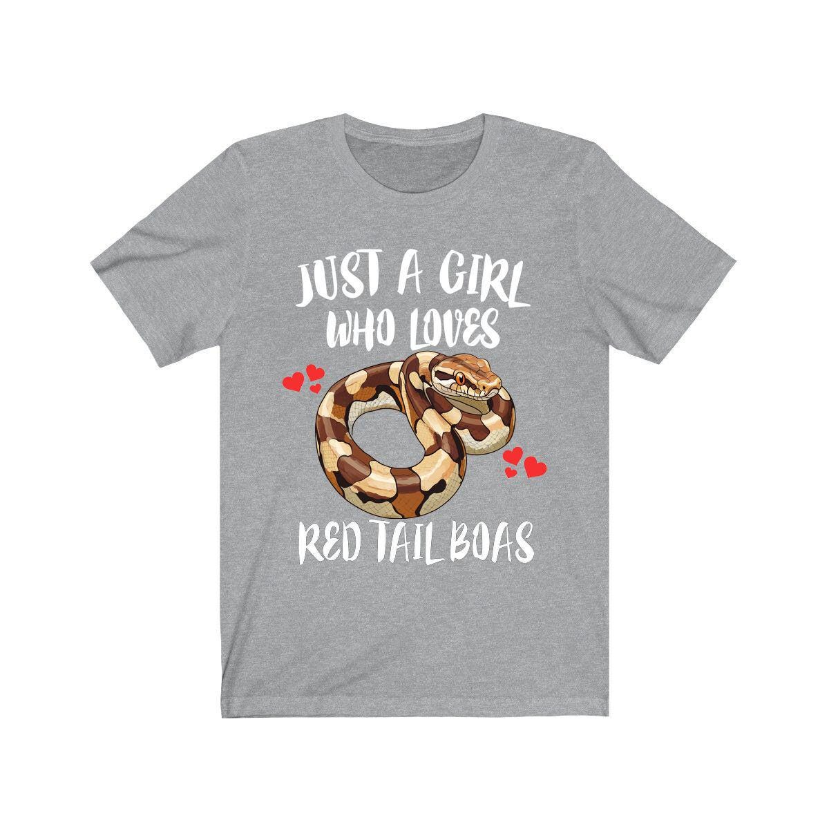 Just A Girl Who Loves Red Tail Boas Snakes Shirt, Boa Lover Shirt Image 3