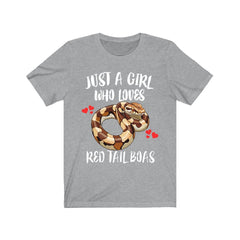 Red Tail Boa T-Shirt for Girls - red tail boa print design