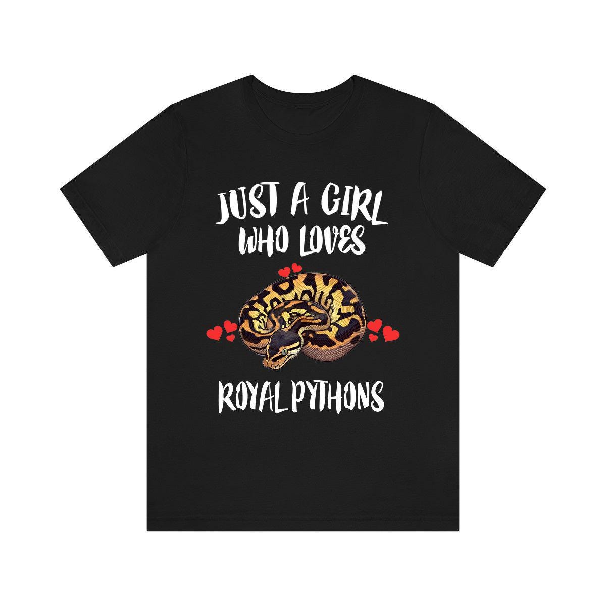 Just A Girl Who Loves Royal Pythons Snakes Shirt, Python Lover Gift Image 1