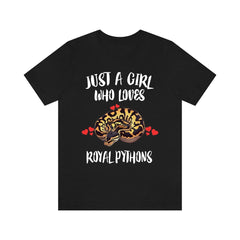 Royal Python T-Shirt for Girls - royal python print design