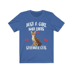 Savannah Cat T-Shirt for Girls - savannah cat print design