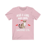 Just A Girl Who Loves Singapura Cats T-Shirt Cat Lover Gift Image 4