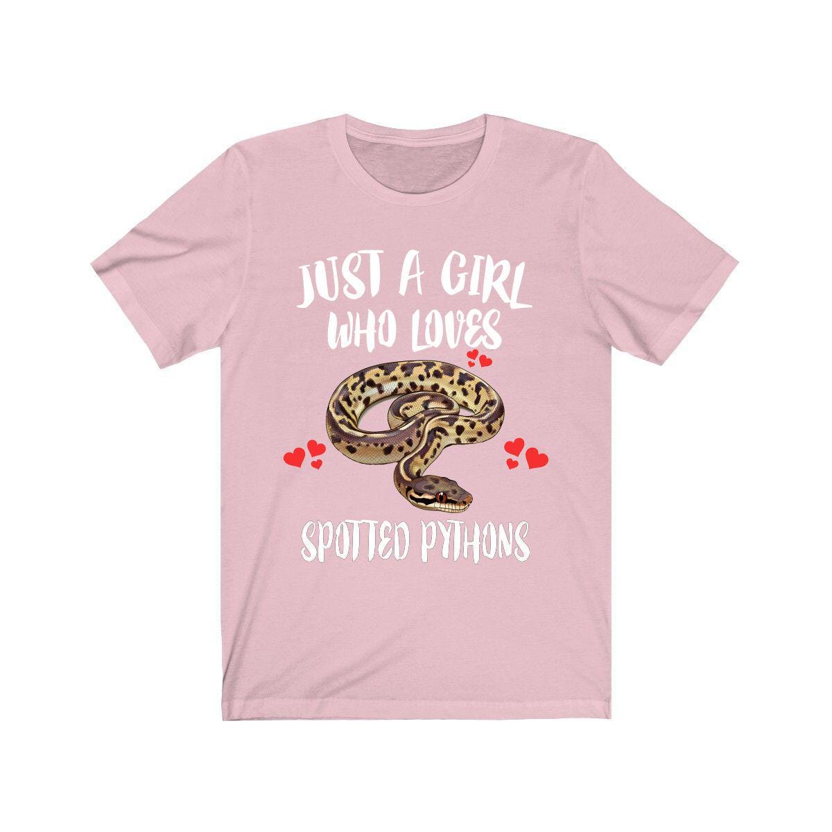 Just A Girl Who Loves Spotted Pythons Snakes Shirt, Snake Lover Shirt Image 4