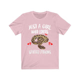 Just A Girl Who Loves Spotted Pythons Snakes Shirt, Snake Lover Shirt Image 4
