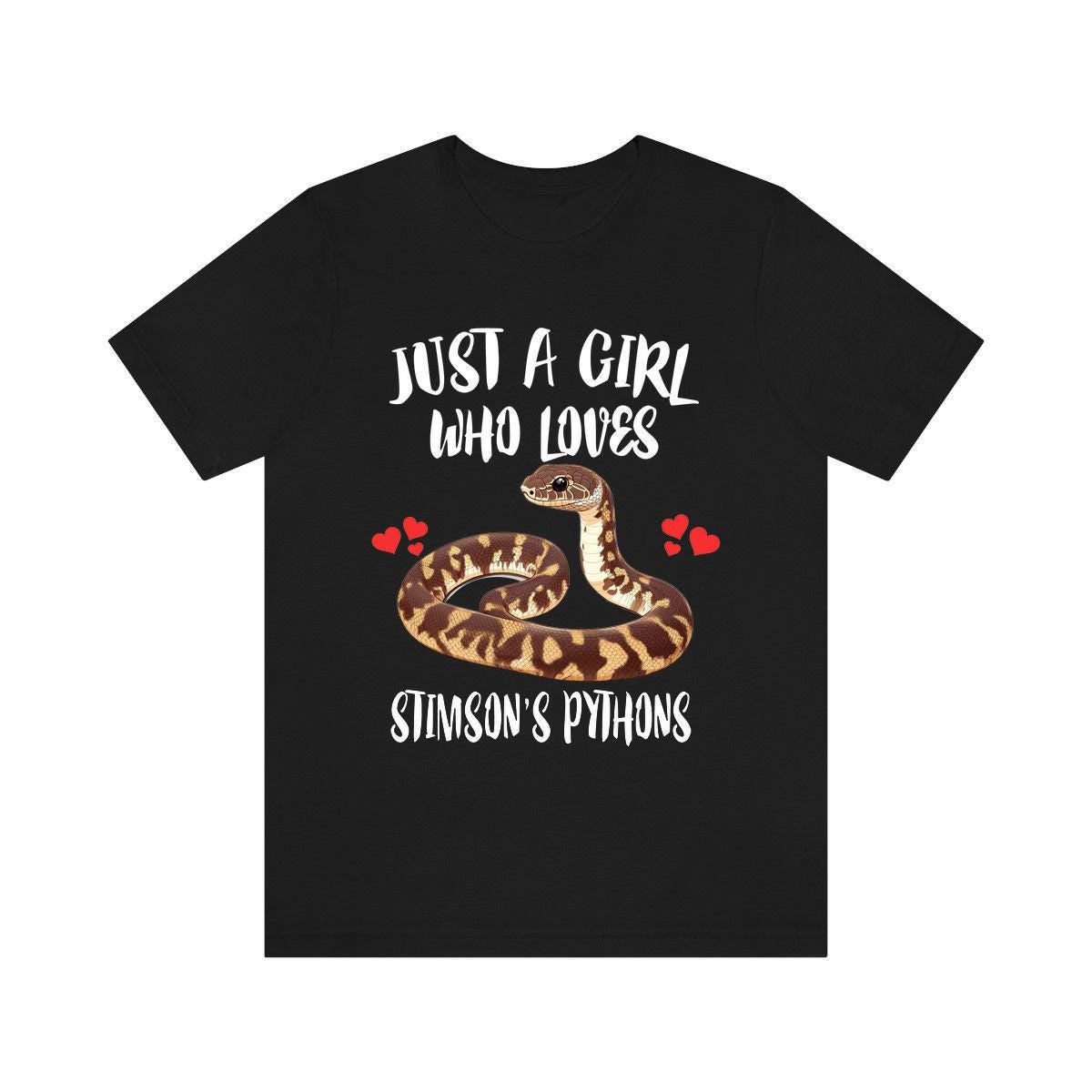 Just A Girl Who Loves Stimson's Pythons Snakes Shirt, Python Lover Gift Image 1