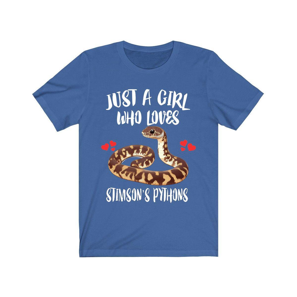 Just A Girl Who Loves Stimson's Pythons Snakes Shirt, Python Lover Gift Image 2