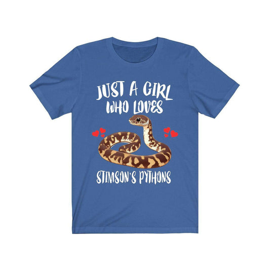 Just a girl who loves Stimson's pythons small Australian snake tee