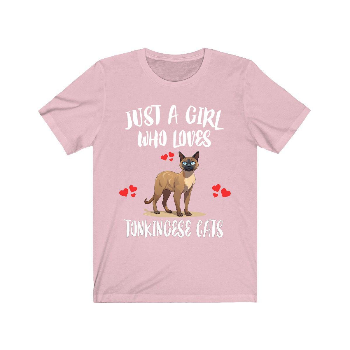 Just A Girl Who Loves Tonkingese Cats Shirt, Cat Lover Shirt Image 4