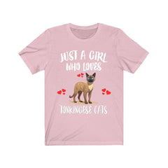 Just a girl who loves Tonkinese cats Siamese Burmese hybrid lover tee