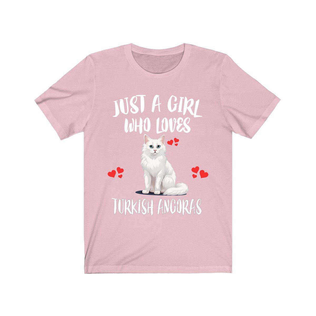 Just A Girl Who Loves Turkish Angoras Cats Shirt, Cat Lover Shirt Image 4
