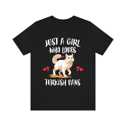 Just a girl who loves Turkish Van swimming cat from Lake Van tee