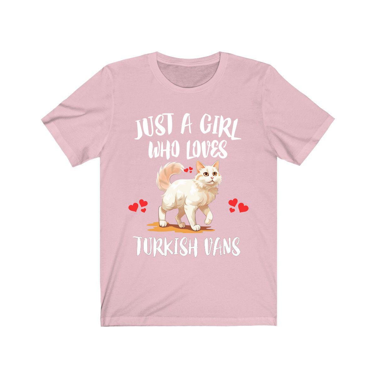 Just A Girl Who Loves Turkish Vans Cats Shirt, Cat Lover Shirt Image 4